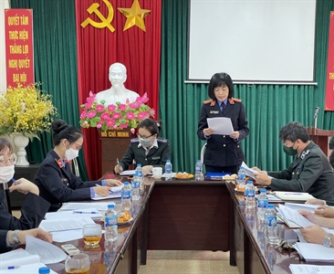 Viện KSND quận Nam Từ Liêm công bố kết luận trực tiếp kiểm sát tại Chi cục...